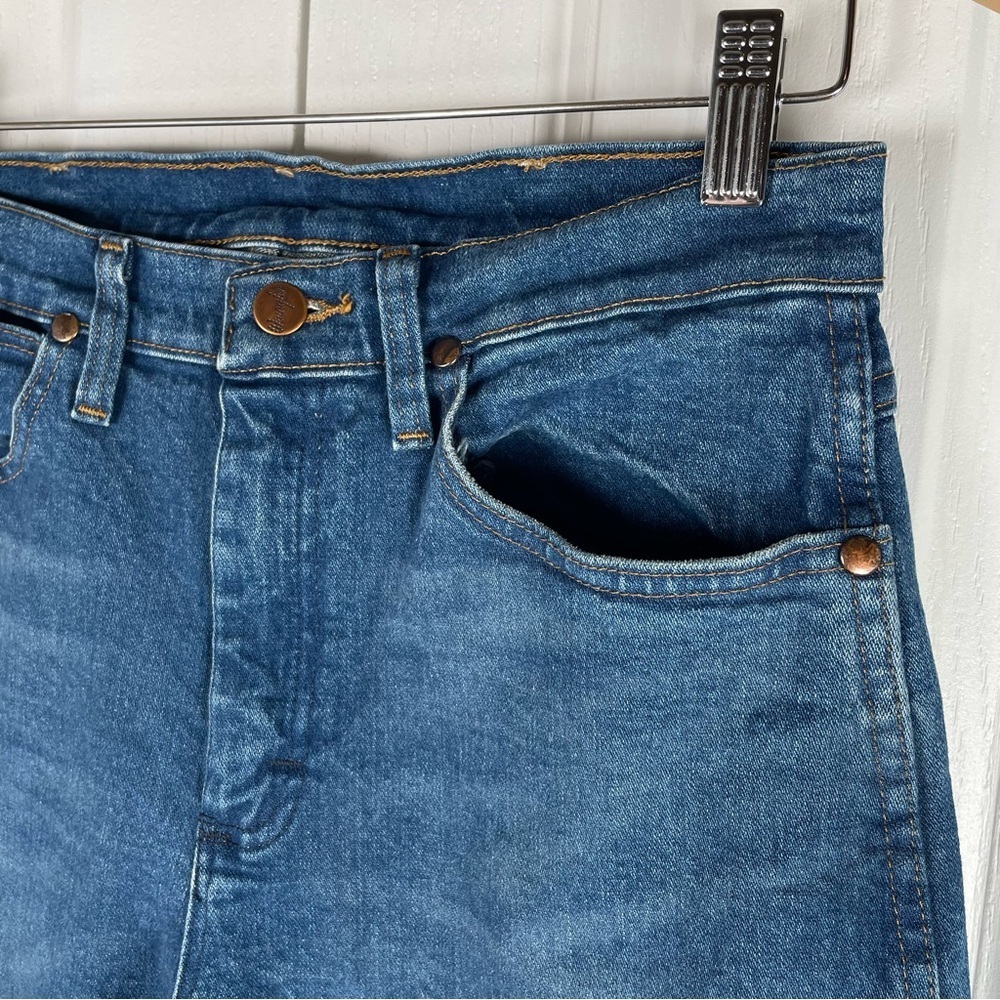 Wrangler A001 3030 Jeans Women’s 28 Blue Straight Leg Coastal Cowgirl Western - Picture 6 of 15